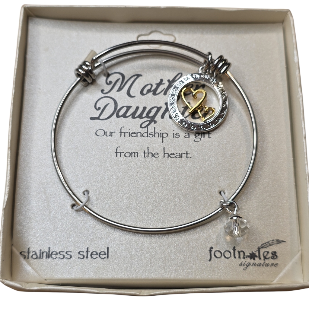 Footnotes Signature Mother Daughter Bracelet In Silver And Gold